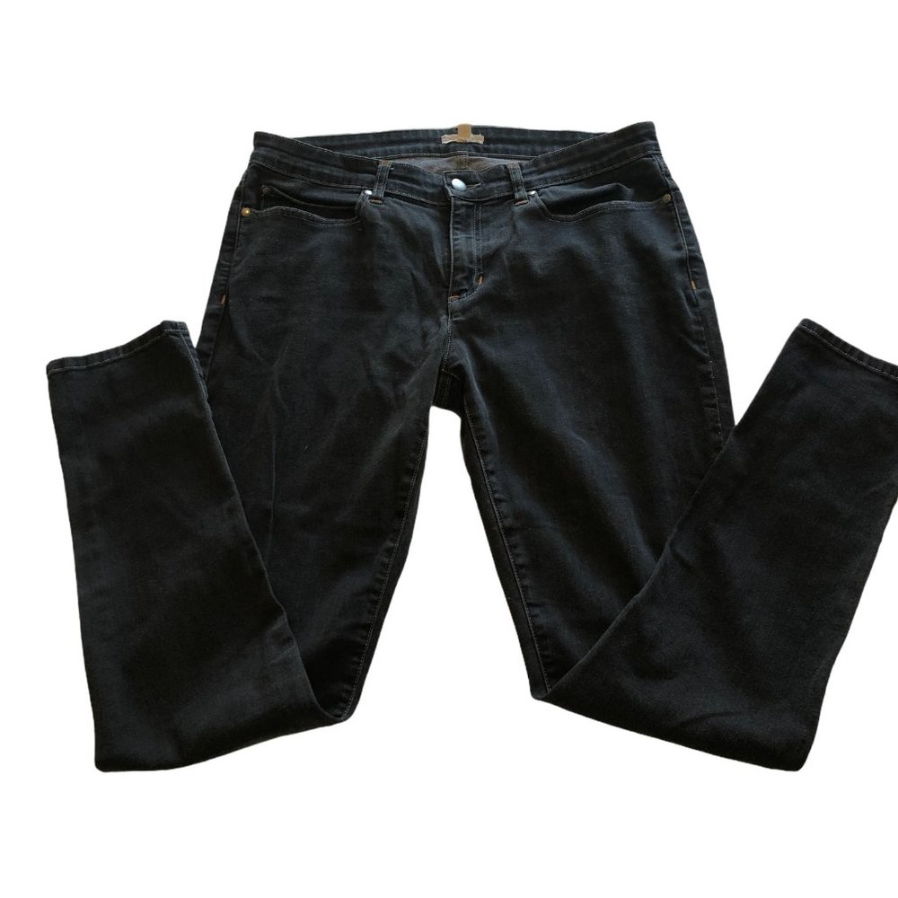 EUC Eileen Fisher Black Stretch Denim Jeans